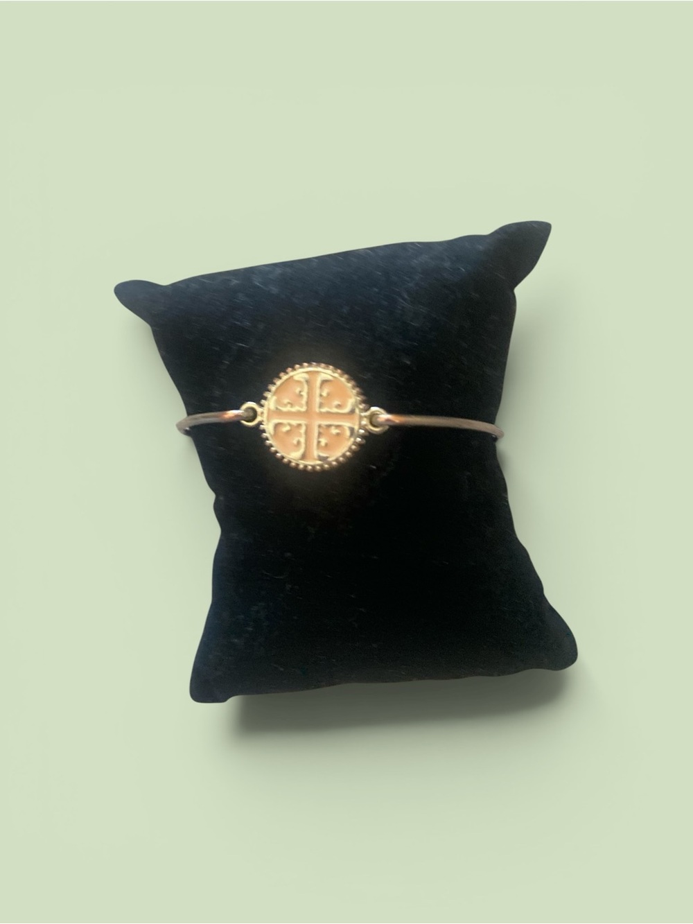 Gold Medallion Bangle Bracelet - Women Jewelry
